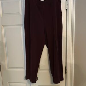 Elegant Burgundy Women's Pants